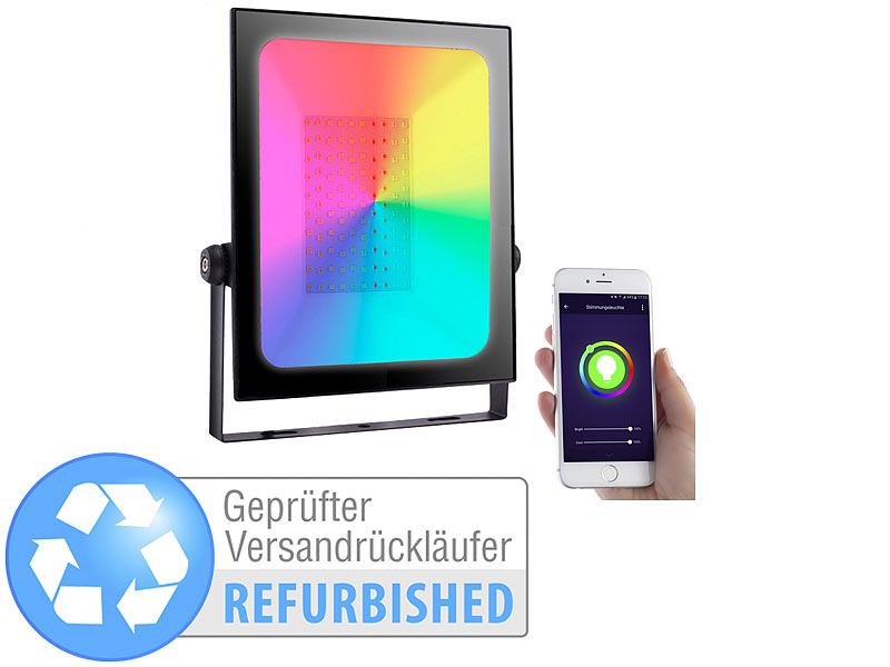 ; WLAN-Tischleuchten mit RGB-IC-LEDs und App-Steuerung 