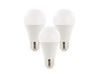 Luminea 3er-Set LED-Lampe E27, 15 Watt, 1350 Lumen, A+, tageslichtweiß 6.500 K