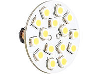 Luminea LED-Stiftsockellampe G4 (12V), 15 SMD LEDs, horizontal, 120°; Stiftsockellampen Stiftsockellampen 