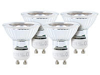 Luminea COB-LED-Spotlight, GU10, 5 W, 400 lm, warmweiß, 4er-Set