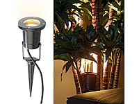 Luminea Indoor-Pflanzenstrahler, einflammig, GU10, schwarz 1,5M Kabel; LED-Lampe mit PIR-Bewegungssensoren ohne Dämmerungssensoren 