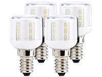Luminea Mini-LED-Kolben, E14, A++, 3 Watt, 360°, 260 lm, weiß, 4er-Set