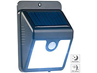 Luminea Solar-LED-Wandleuchte mit Bewegungssensor & Nachtlicht-Funktion, 50 lm; LED-Solar-Fluter mit Bewegungsmelder LED-Solar-Fluter mit Bewegungsmelder LED-Solar-Fluter mit Bewegungsmelder LED-Solar-Fluter mit Bewegungsmelder 