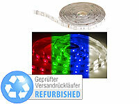 Luminea RGBW-LED-Streifen-Erweiterung LAX-206, 2 m, 240 lm, Versandrückläufer; LED-Spots GU10 (tageslichtweiß) LED-Spots GU10 (tageslichtweiß) 