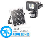 Luminea COB-LED-Solar-Außenstrahler, Versandrückläufer; Wetterfester LED-Fluter (tageslichtweiß) 