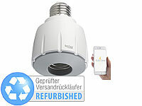 Luminea Home Control Smarte WLAN-E27-Lampenfassung, Versandrückläufer