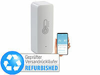 Luminea Home Control ZigBee-Temperatur & Luftfeuchtigkeits-Sensor, Versandrückläufer; WLAN-Gateways mit Bluetooth WLAN-Gateways mit Bluetooth 