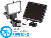 Luminea Solar-LED-Wand-Fluter für außen, Bewegungssensor (Versandrückläufer); Wetterfester LED-Fluter (tageslichtweiß) 