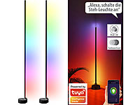 Luminea Home Control 2er-Set WLAN-Steh-/Eck-Leuchten mit RGB-CCT-IC-LEDs, 12W, App, schwarz; WLAN-USB-Stimmungsleuchten mit RGB + CCT-LEDs und App, WLAN-LED-Deckenleuchte CCT WLAN-USB-Stimmungsleuchten mit RGB + CCT-LEDs und App, WLAN-LED-Deckenleuchte CCT WLAN-USB-Stimmungsleuchten mit RGB + CCT-LEDs und App, WLAN-LED-Deckenleuchte CCT WLAN-USB-Stimmungsleuchten mit RGB + CCT-LEDs und App, WLAN-LED-Deckenleuchte CCT 