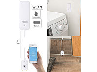 Luminea Home Control ZigBee-Wassermelder mit externem Sensor, 2 Jahre Batterielaufzeit, App; WLAN-Steckdosen mit Stromkosten-Messfunktion WLAN-Steckdosen mit Stromkosten-Messfunktion WLAN-Steckdosen mit Stromkosten-Messfunktion WLAN-Steckdosen mit Stromkosten-Messfunktion 