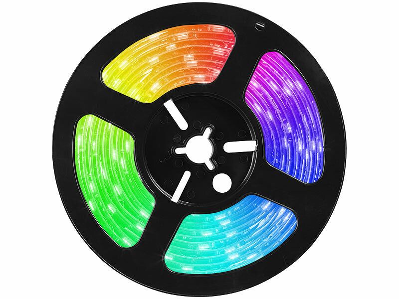 ; WLAN-USB-Stimmungsleuchten mit RGB + CCT-LEDs und App, WLAN-LED-Deckenleuchte CCT 