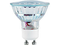 Luminea SMD-LED-Lampe GU10, 24 LEDs, warmweiß, 110 lm; LED-Tropfen E27 (warmweiß) 