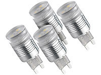Luminea SMD LED-Energiesparlampe G9, tageslichtweiß, 230V, 4er-Pack; LED-Tropfen E27 (warmweiß) LED-Tropfen E27 (warmweiß) 