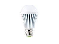 Luminea Highpower-LED-Lampe E27, 9W, dimmbar, tageslichtweiß 5000 K, 720 lm