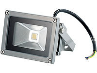 Luminea Wetterfester LED-Fluter im Metallgehäuse, 10 W, IP65, warmweiß; LED-Fluter mit Bewegungsmelder (tageslichtweiß) 