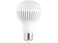 Luminea LED-Lampe E27, 9W, tageslichtweiß 5400K, 630 lm; LED-Tropfen E27 (warmweiß) 