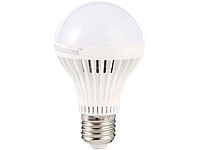 Luminea LED-Lampe, 7 W, dimmbar, E27, warmweiß, 3000 K, 455 lm, 120°