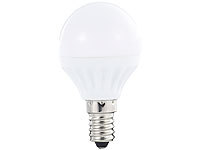 Luminea LED-Lampe, 4 W, E14, 300 lm, 6.400 K, P45-P, tageslichtweiß