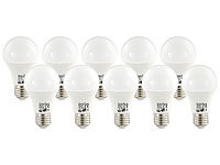 Luminea LED-Lampe, 7W, E27, warmweiß, 2700K, 480 lm, 180°, 10-er Set