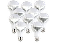 Luminea LED-Lampe, 9W, E27, warmweiß, 3000 K, 585 lm, 10-er Set