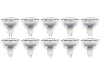 Luminea High-Power LED-Spot GU5.3, 5W, 12V, tageslichtweiß, 450 lm, 10er-Set; LED-Spots GU10 (warmweiß), LED-Tropfen E27 (tageslichtweiß) 