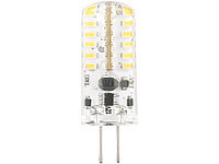 Luminea LED-Stiftsockel mit Silikon-Hülle, G4, 3 Watt, 200 Lumen, warmweiß