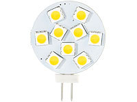 Luminea High-Power G4-LED-Stiftsockel, SMD5050-LEDs, Bi-Pin, 1,8 W, warmweiß; LED-Stiftsockel G4 LED-Stiftsockel G4 