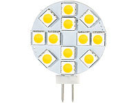 Luminea High-Power G4-LED-Stiftsockel, SMD5050-LEDs, Bi-Pin, 2,4 W, warmweiß; LED-Stiftsockel G4 