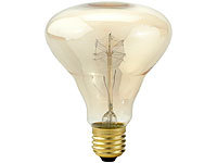 Luminea Vintage-Schmucklampe, Kolben, mit gitterförmigem Glühdraht