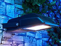 Luminea LED-Fluter 70 W, schwarz, IP65, Licht warmweiß; LED-Fluter mit Bewegungsmelder (tageslichtweiß) LED-Fluter mit Bewegungsmelder (tageslichtweiß) 