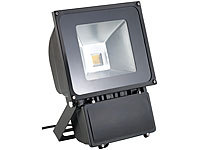 Luminea LED-Fluter 70 W, schwarz, IP65, tageslichtweiß; Wasserfeste LED-Fluter (warmweiß) Wasserfeste LED-Fluter (warmweiß) 