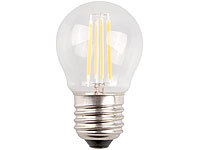 Luminea LED-Filament-Tropfen, G45, A++, E27, 3,5W, 360 lm, 270°, 3000K; LED-Tropfen E27 (warmweiß) LED-Tropfen E27 (warmweiß) 