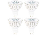 Luminea High-Power LED-Spot, GU5.3, warmweiß, 5 W, 320 lm, 4er-Set