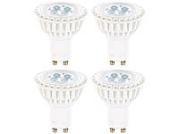 Luminea High-Power LED-Spot, GU10, tageslichtweiß, 5 W, 340 lm, 4er-Set