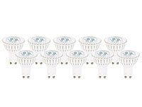 Luminea High-Power LED-Spot, GU10, warmweiß, 5 W, 320 lm, 10er-Set
