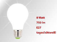 Luminea SMD-LED-Lampe E27, 360°, 7,5 Watt, 750 Lumen, tageslichtweiß