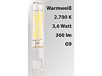 Luminea LED-Filament-Stiftsockellampe G9, 3,6 W, 360 lm, warmweiß 2.700 K, A++; LED-Leuchtmittel, LeuchtmittelLED-LampenStiftsockel-LampenStiftsockellampenStiftsockelFilament-StiftsockellampenLED-Filament-StiftsockellampenStiftsockellampen LEDsLampen LED-Leuchtmittel, LeuchtmittelLED-LampenStiftsockel-LampenStiftsockellampenStiftsockelFilament-StiftsockellampenLED-Filament-StiftsockellampenStiftsockellampen LEDsLampen 