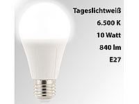 Luminea LED-Lampe E27, 10 Watt, 840 Lumen, A+, tageslichtweiß 6.500 K