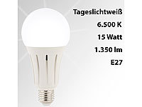 Luminea LED-Lampe E27, 15 Watt, 1350 Lumen, A+, tageslichtweiß 6.500 K
