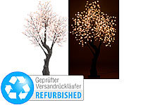 Luminea LED-Deko-Kirschbaum, 576 beleuchtete Blüten, 200 cm, Versandrückläufer; COB-LED-Wand- & Bodenstrahler mit Erdspieß COB-LED-Wand- & Bodenstrahler mit Erdspieß 
