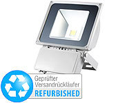 Luminea Wetterfester LED-Fluter, 70 W, IP65, warmweiß (Versandrückläufer); LED-Fluter mit Bewegungsmelder (tageslichtweiß) 