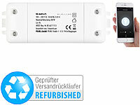 Luminea Home Control WLAN-Schalter mit Dimmer-Funktion, für Siri, Versandrückläufer; WLAN-Lichttaster WLAN-Lichttaster 