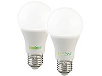 Luminea 2er-Set LED-Lampen mit Radar-Sensor, E27, 12 Watt, 1.150 lm, F, 6500 K; LED-Tropfen E27 (warmweiß) LED-Tropfen E27 (warmweiß) LED-Tropfen E27 (warmweiß) LED-Tropfen E27 (warmweiß) 