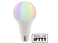Luminea WLAN-LED-Lampe, komp. mit Amazon Alexa & Google Assistant, E27, RGBW; WLAN-LED-Streifen-Sets, kompatibel zu Amazon Alexa & Google Assistant WLAN-LED-Streifen-Sets, kompatibel zu Amazon Alexa & Google Assistant WLAN-LED-Streifen-Sets, kompatibel zu Amazon Alexa & Google Assistant WLAN-LED-Streifen-Sets, kompatibel zu Amazon Alexa & Google Assistant
