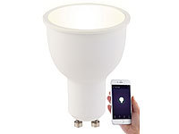 Luminea Home Control WLAN-LED-Lampe, Amazon Alexa & Google Assistant komp., GU10, warmweiß; WLAN-LED-Lampen E27 RGBW WLAN-LED-Lampen E27 RGBW WLAN-LED-Lampen E27 RGBW WLAN-LED-Lampen E27 RGBW 