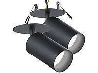 Luminea 2er-Set schwenkbare Wand und Deckenspots mit GU10-Fassung, schwarz; LED-Tropfen E27 (warmweiß) LED-Tropfen E27 (warmweiß) LED-Tropfen E27 (warmweiß) 