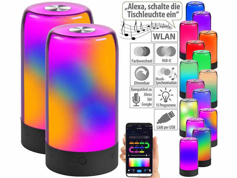 ; WLAN-USB-Stimmungsleuchten mit RGB + CCT-LEDs und App WLAN-USB-Stimmungsleuchten mit RGB + CCT-LEDs und App WLAN-USB-Stimmungsleuchten mit RGB + CCT-LEDs und App 