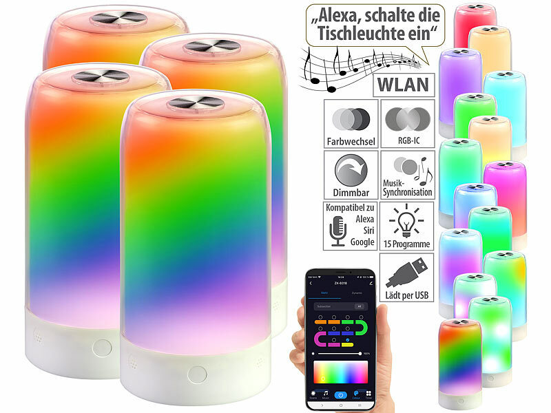 ; WLAN-USB-Stimmungsleuchten mit RGB + CCT-LEDs und App WLAN-USB-Stimmungsleuchten mit RGB + CCT-LEDs und App WLAN-USB-Stimmungsleuchten mit RGB + CCT-LEDs und App 