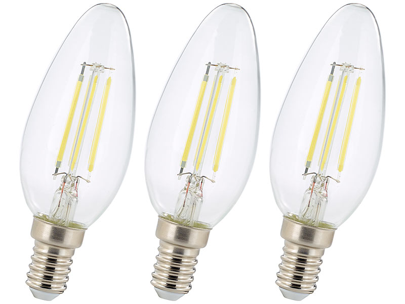 ; LED-Filament-Kerzen E14 (warmweiß) 