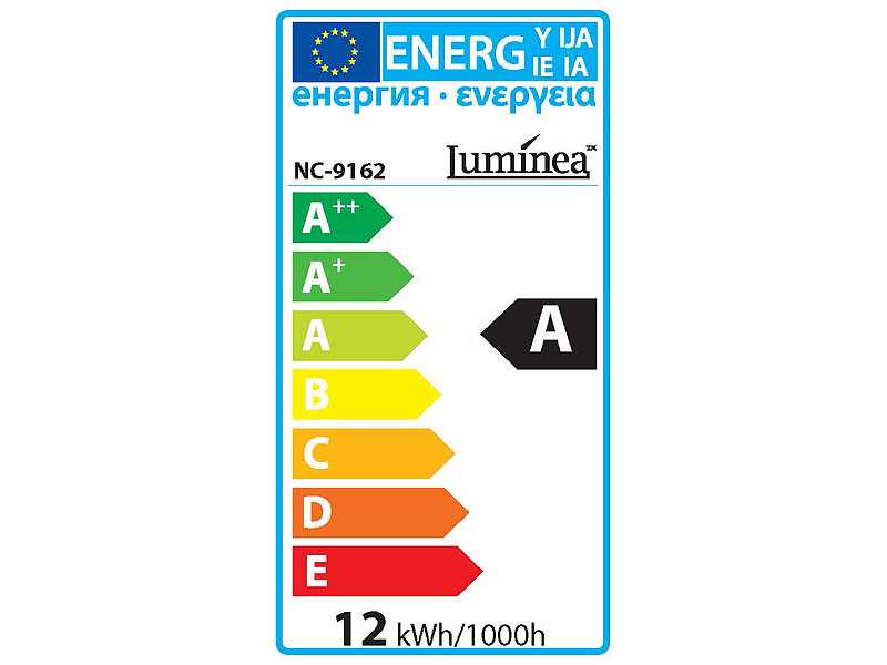 ; LED-Spots GU10 (warmweiß), LED-Tropfen E27 (tageslichtweiß) 